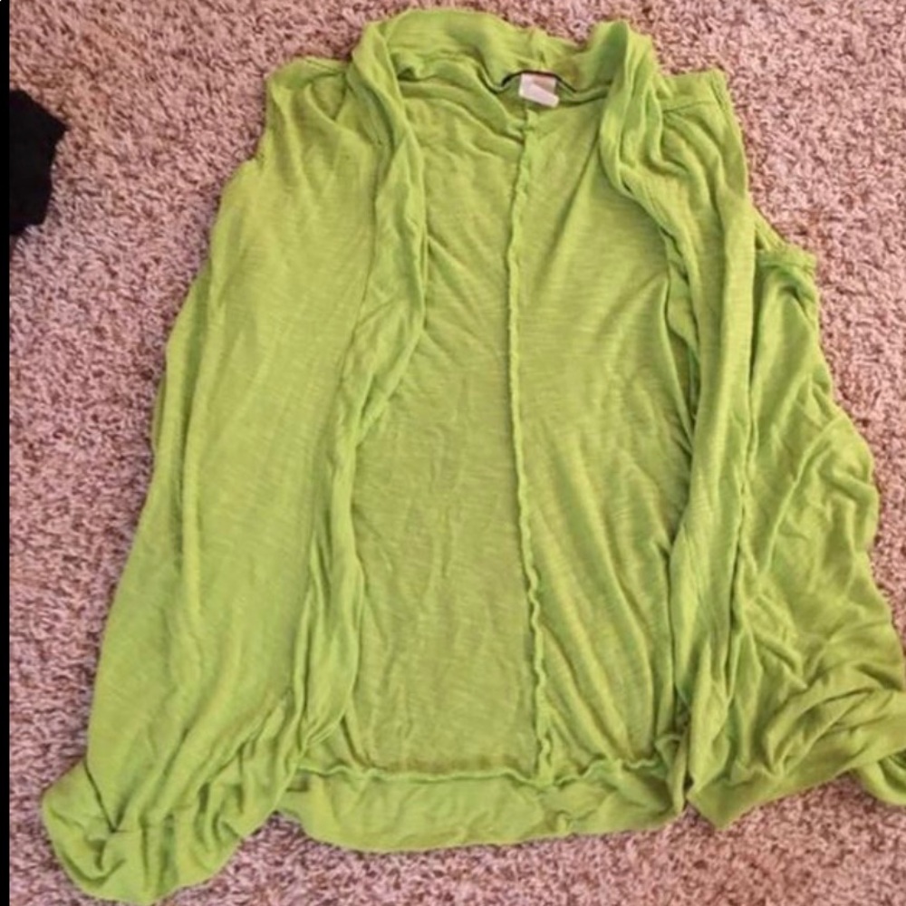 Lime Green Cardigan